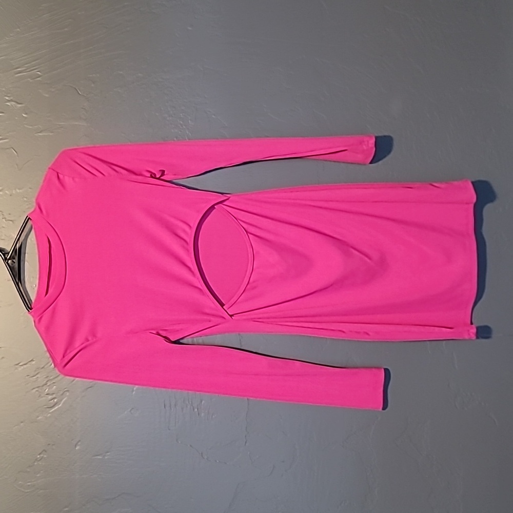 SHEIN Fuschia Open Front Dress EUC